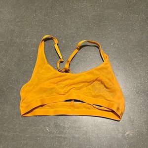 orange parade mesh bralette medium